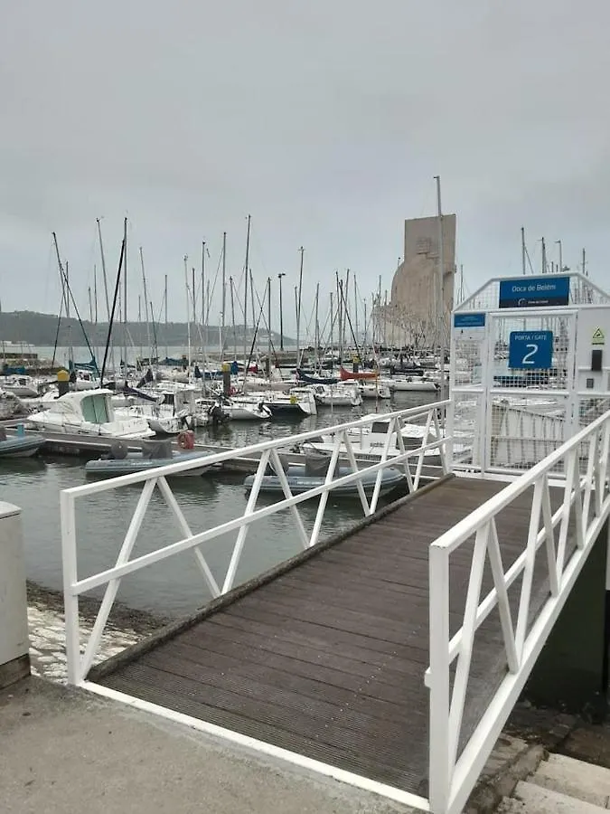 Vintage Sailboat In Belem Hotel Lisbon